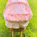 Beautiful Wicker Doll Pram with Heritage Mint Baby