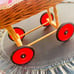 Beautiful Wicker Doll Pram with Heritage Mint Baby