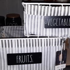 Rae Dunn FRUITS & VEGGIES LARGE baskets