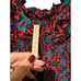 Vintage One of a Kind Some Odd Rubies Babydoll Midi Patterned Dress Size Small
