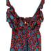 Vintage One of a Kind Some Odd Rubies Babydoll Midi Patterned Dress Size Small