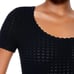 Alice + Olivia Scoop Neck Crop Sweater Black Small