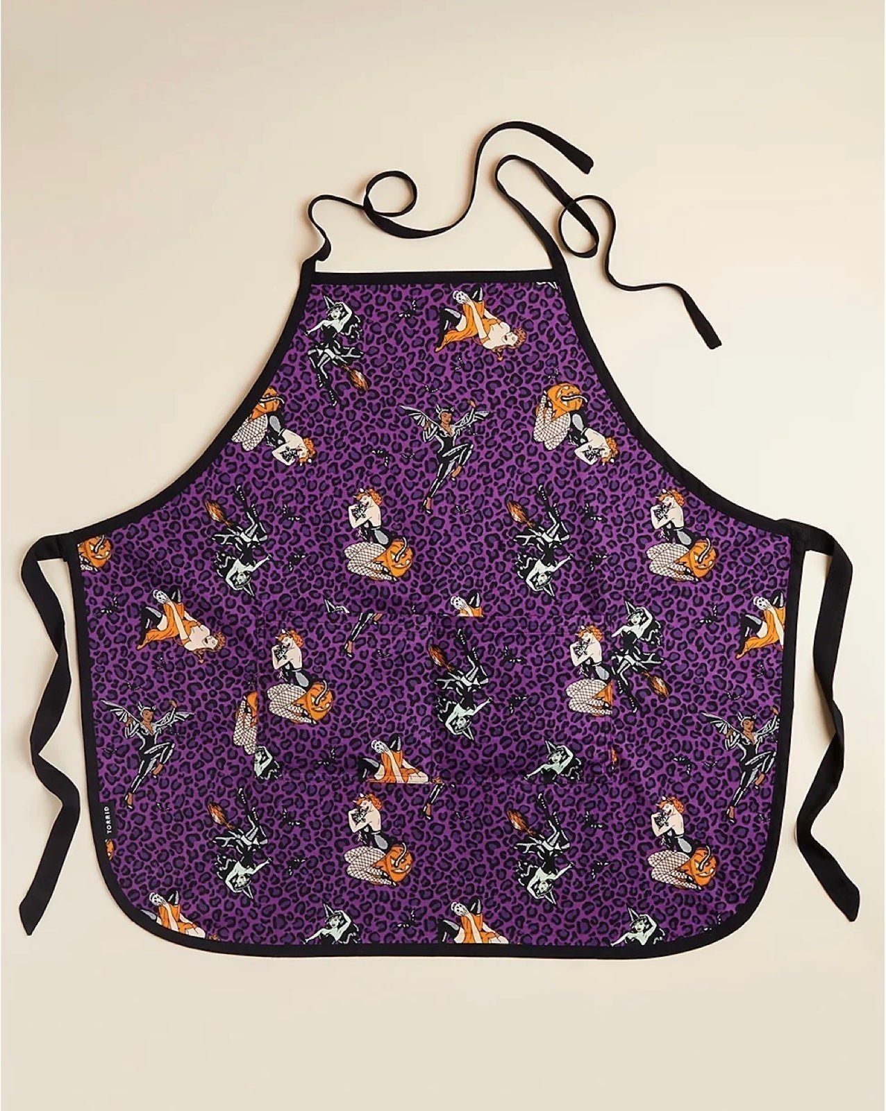 Torrid Apron Halloween Pinup Retro Purple Plus Size