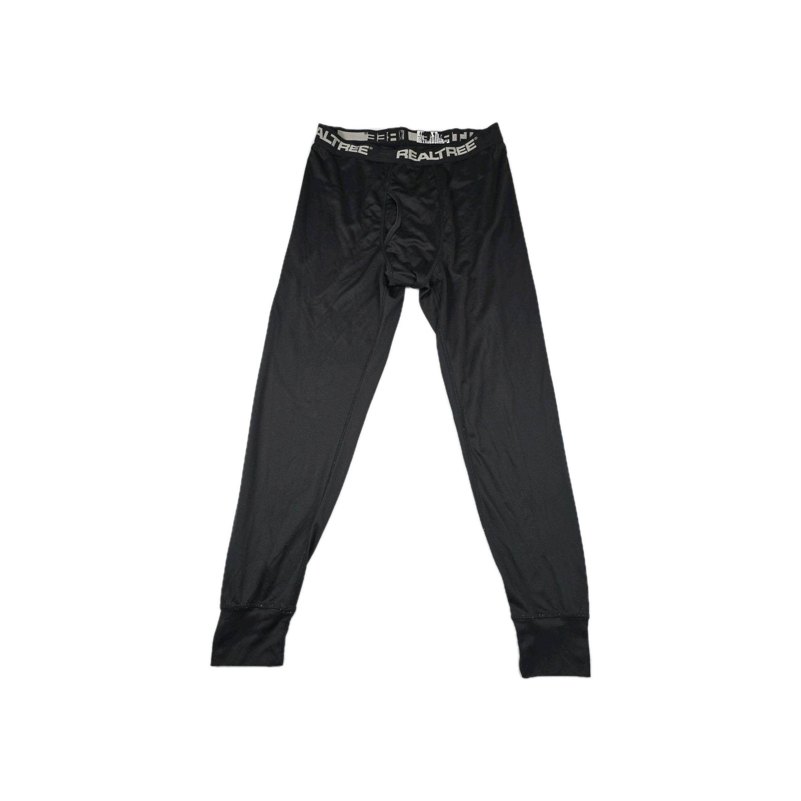 Realtree Long John Base Layer Mens Pants Bottom M Medium Black