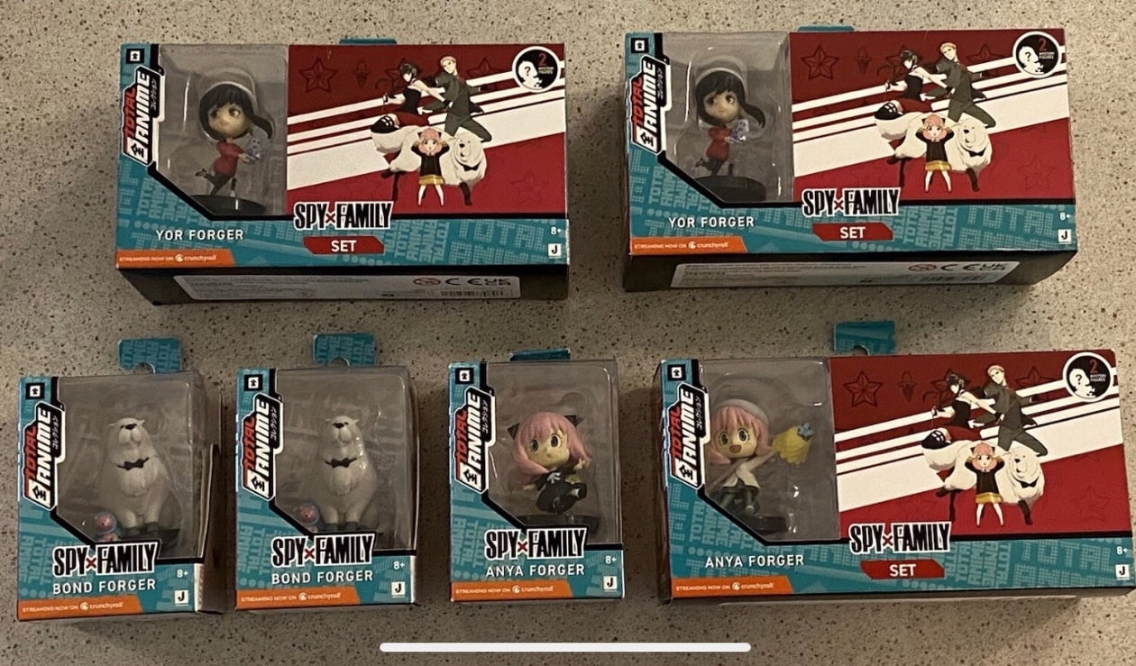 Spy Family Set Jazwares Total Anime Lot Of 6 - 12 Figures Total Anya Forger, Yor