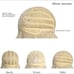 Human hair blend ombre blonde wig with bang.