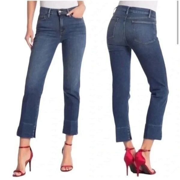 FRAME Denim Le High Straight Jeans Ardmore Big cuff Hem Size 24
