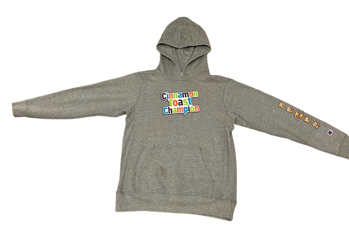 Cinnamon Toast Crunch x Champion reverse weave hoodie Brand New sweatshirt LARGE