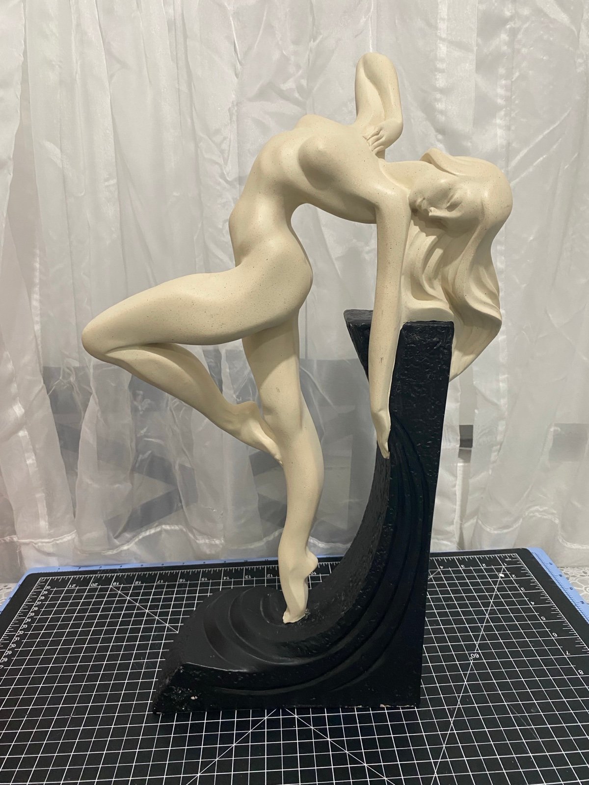 Vintage David Fisher Austin Productions 21”Large Women Sculpture Figure Statue