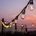 50ft Indoor Outdoor String Light with 52pcs LED Globe Bulbs for Patio Yard Party