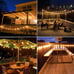 50ft Indoor Outdoor String Light with 52pcs LED Globe Bulbs for Patio Yard Party