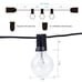 50ft Indoor Outdoor String Light with 52pcs LED Globe Bulbs for Patio Yard Party