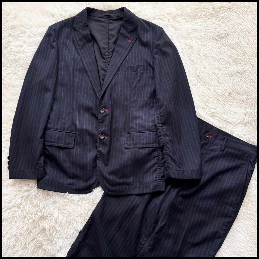 Rare AD2008 Comme des Garçons Homme Striped Suit Size SS