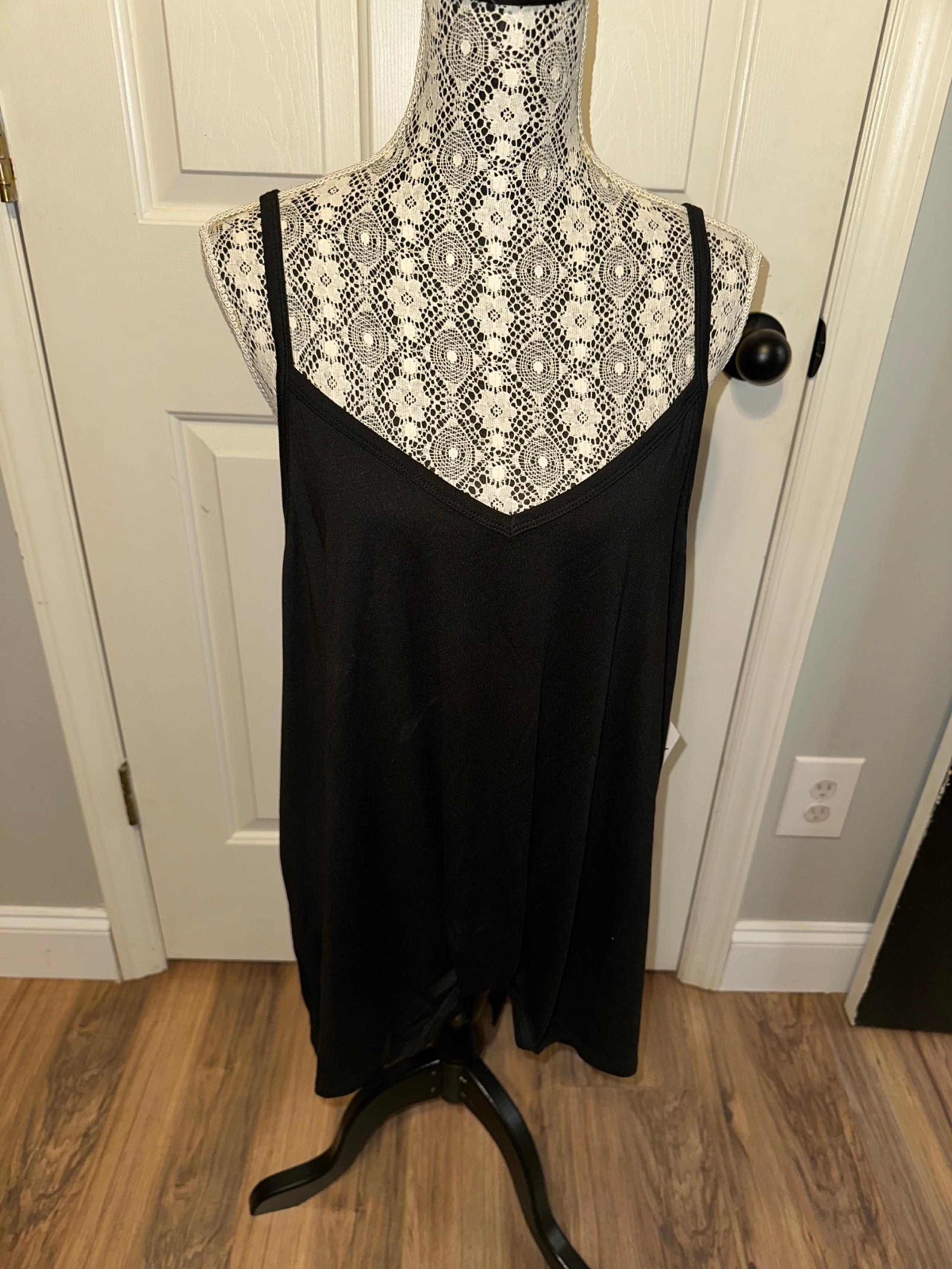 Doublju black cami tank top NWT