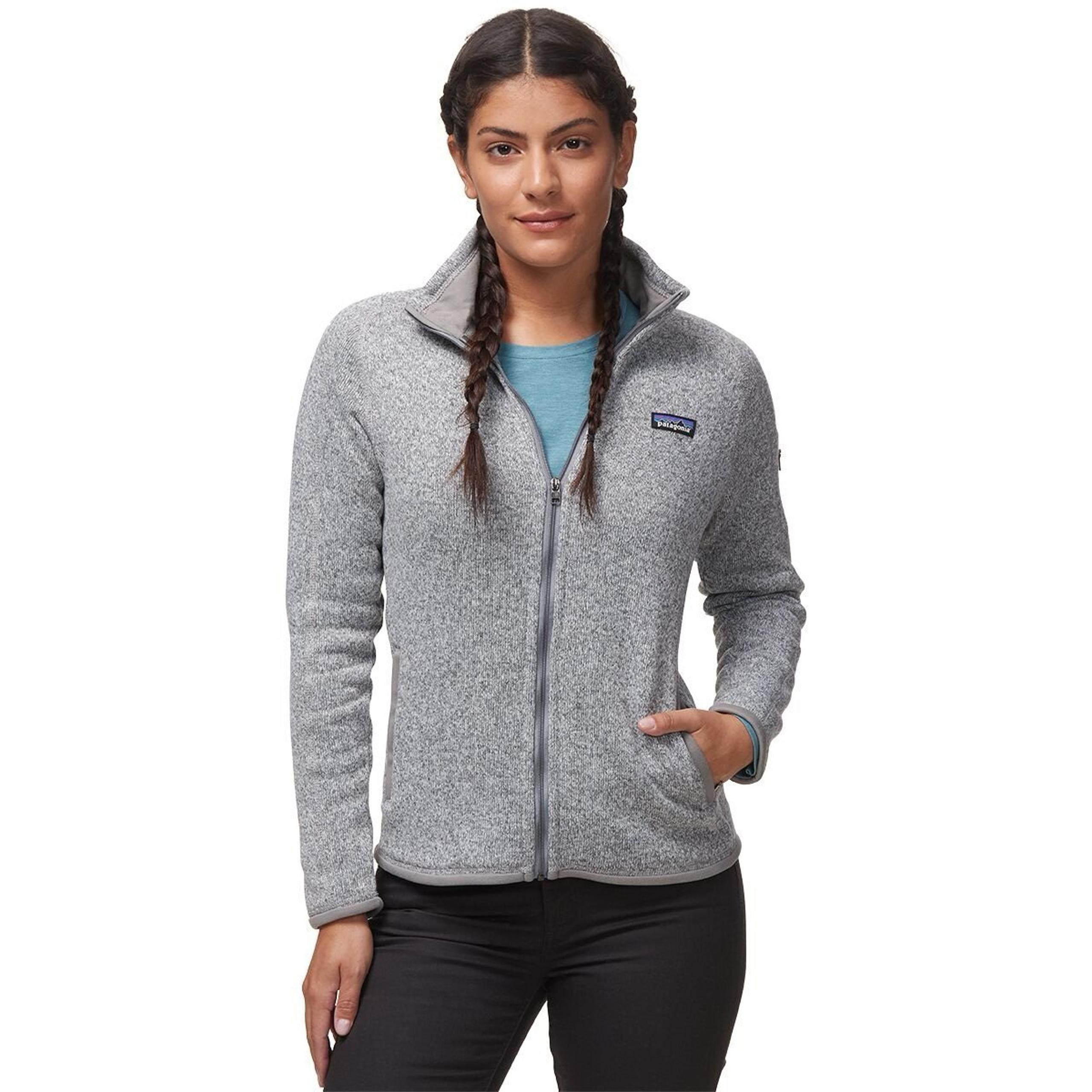 PATAGONIA Women's Better Sweater Fleece Zip Front Knit Jacket (Birch White, XS)