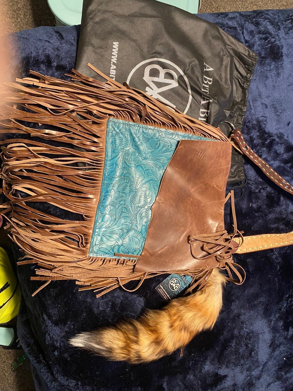 Custom made leather purse