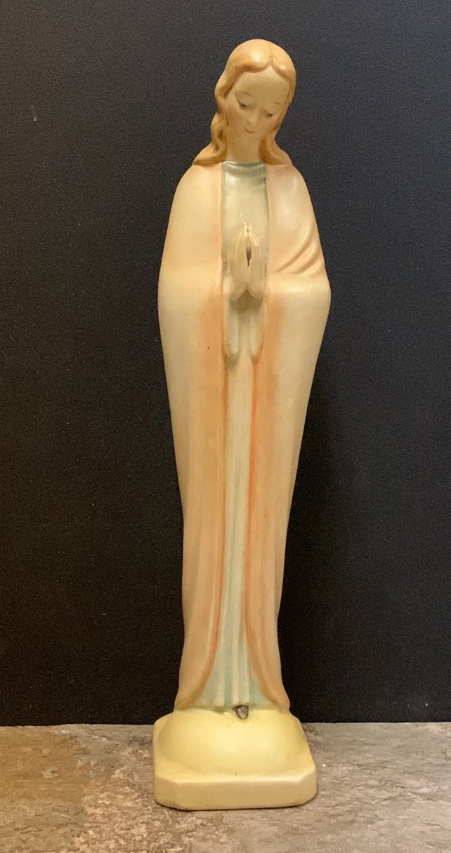 1950'S HUMMEL GOEBEL VIRGIN MARY MADONNA 11.5 HAND PAINTED STATUE FIGURE