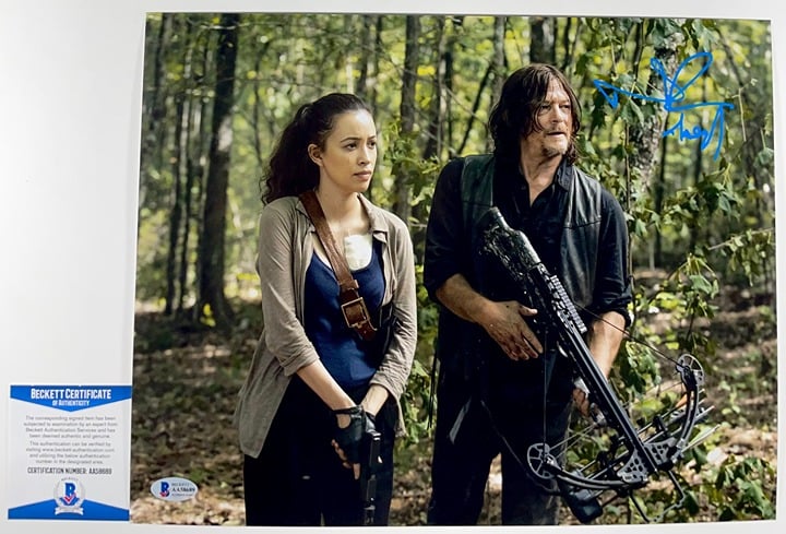 Norman Reedus Autographed The Walking Dead Daryl Dixon 11x14 Photo W BAS COA