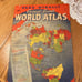 1943 Rand McNally Current Events World Atlas 16.5 x 11 gorgeous copy from ww2