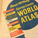 1943 Rand McNally Current Events World Atlas 16.5 x 11 gorgeous copy from ww2