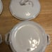 Antique Haviland & Company Limoges Gold Covered Serving Dishes Set of 2