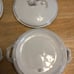 Antique Haviland & Company Limoges Gold Covered Serving Dishes Set of 2