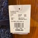 David's Bridal Lace High-Low Dress Navy Blue Embroidered Short Sleeves Sz 6