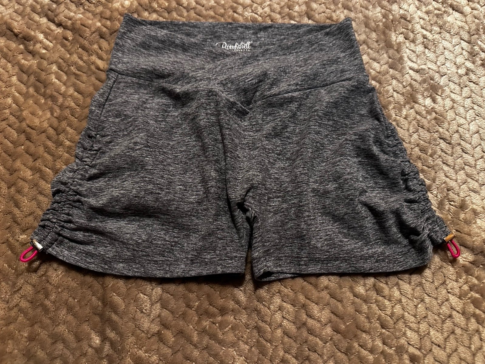Bombshell Sportswear Grey toggle shorts Medium