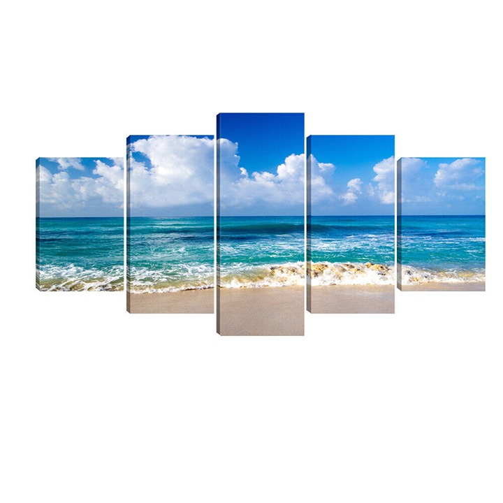 Canvas Print Picture Paintings Home Decor Wall Art Landscape Blue Seascape Beach