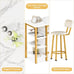 Furniture Kitchen Bar Height Table and Chairs for 2, 5-Tier Compact Dining Room
