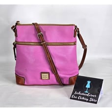 Dooney & Bourke Women's Light Purple Pebble Leather Crossbody Bag Medium 245
