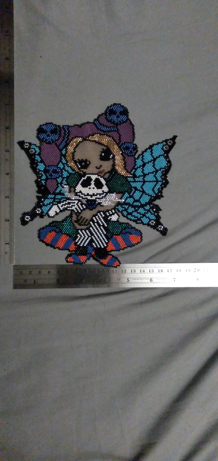 Handmade beaded art.