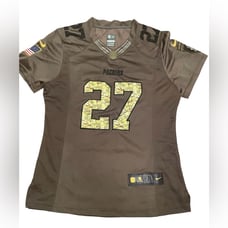 Nike Green Bay Packers Jersey Womens Large NFL Lacy #27 Camouflage Patchwork