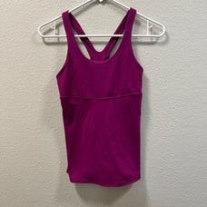 Lululemon Purple Crossback Activewear Top