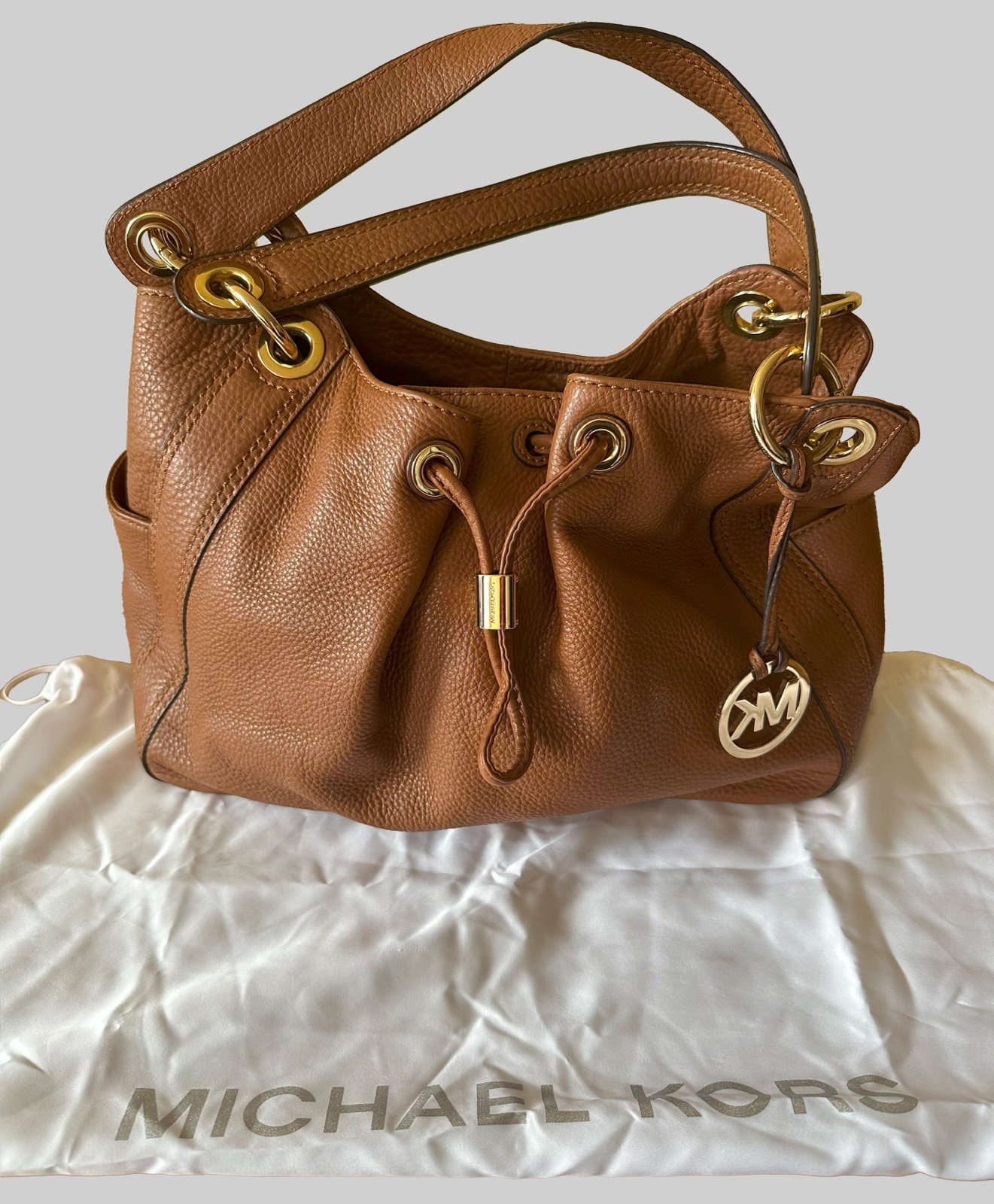 MICHAEL KORS Large LUGGAGE GENUINE LEATHER BAG