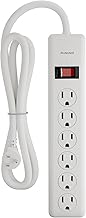 BN-LINK 6-Outlet Power Strip Surge Protector 1-Pack, 4-Foot Extensio