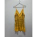 Free People Arizona Nights Embellished Slip Dress Beaded Sz XS Gold Boho Party