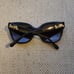 Coach Sunglasses HC 8264 L1083 5002T3 Black Frames Gold Cat Eye Polarized Lenses