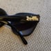 Coach Sunglasses HC 8264 L1083 5002T3 Black Frames Gold Cat Eye Polarized Lenses