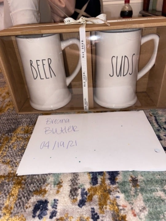 rae dunn beer mug set