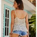 NEW Crochet And Lace Cami Top