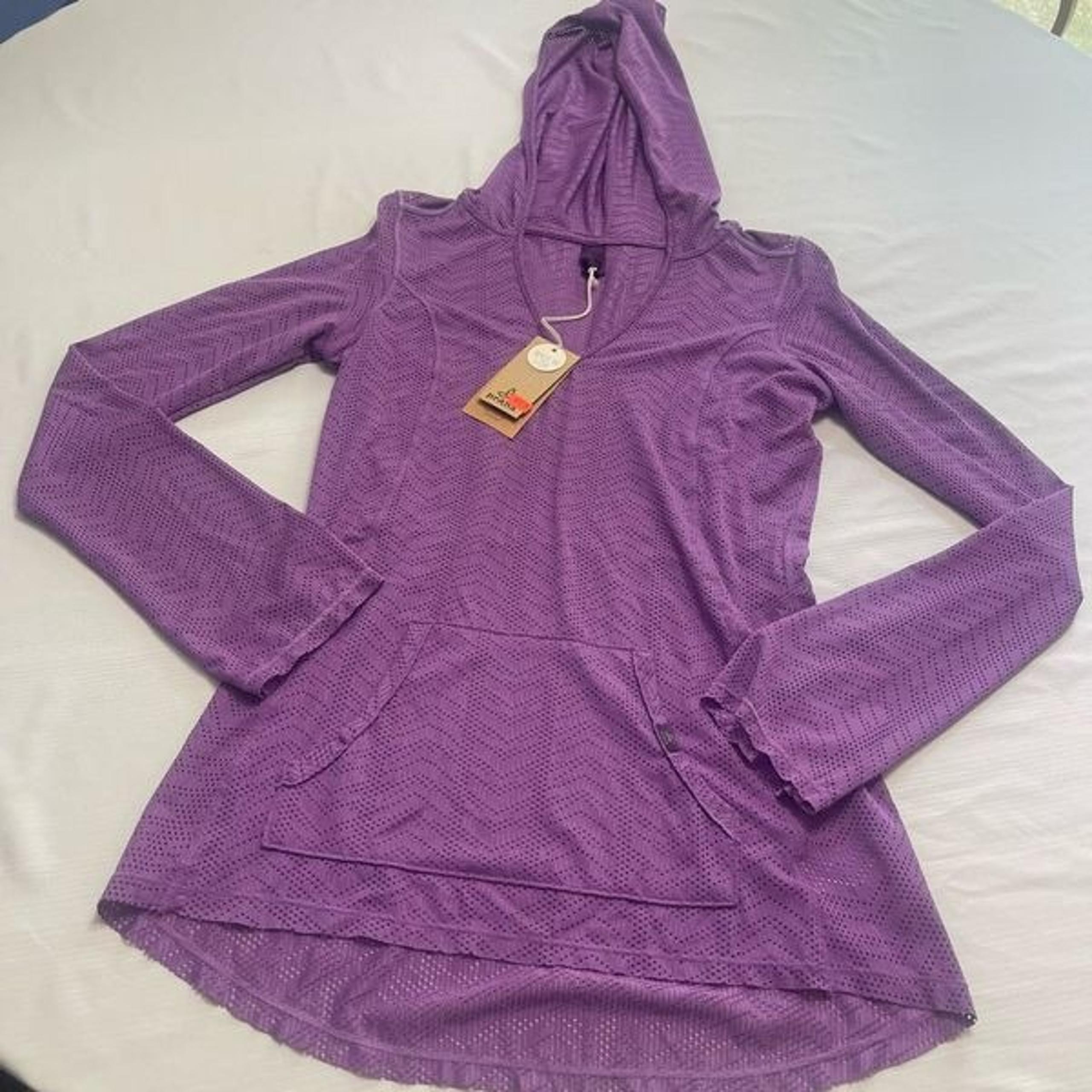 NWT Prana Dewberry Angie Mesh Hoodie Size Medium New