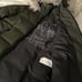 Nautica Dark Green Puffer Coat With Faux Fur Trim Hood