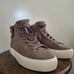 UGG Olli Woman's Suede Mole High-Top Zip-Up Sneakers Tan Brown Size 6