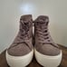 UGG Olli Woman's Suede Mole High-Top Zip-Up Sneakers Tan Brown Size 6