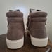 UGG Olli Woman's Suede Mole High-Top Zip-Up Sneakers Tan Brown Size 6