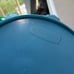Blue Vintage Rubbermaid Bath Vanity Paneled Scalloped Edge Garbage Can