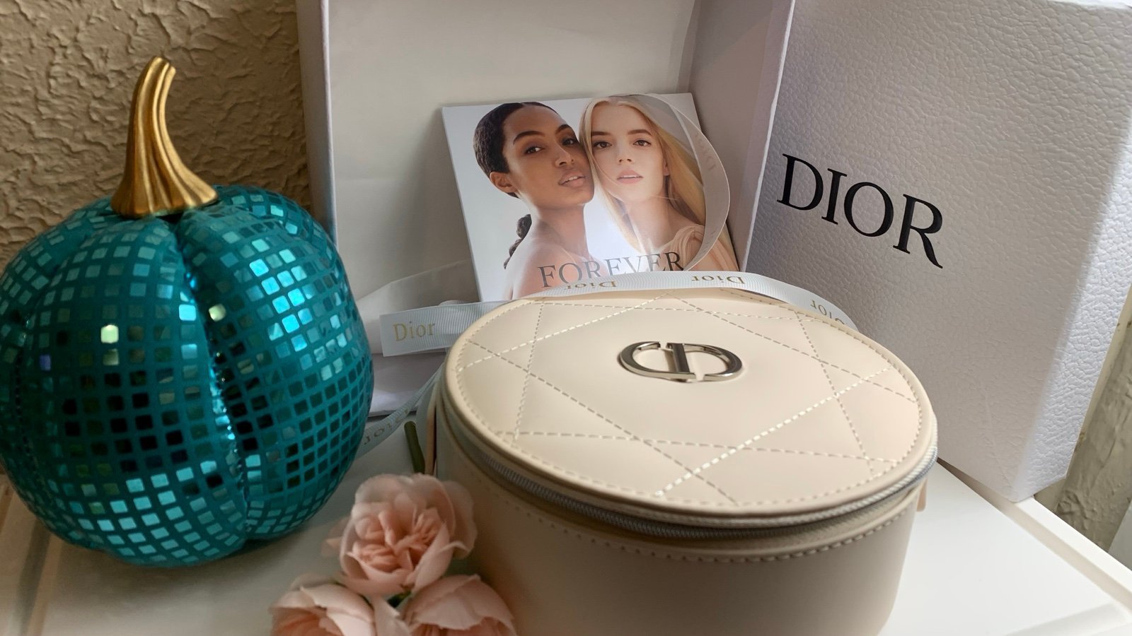 Dior Gift Box with mirrored makeup case