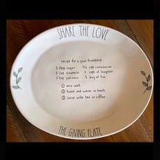 Rae Dunn The Giving Plate