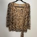 Chico's Ocelot-Print Mesh Top